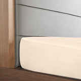 NNEDSZ  Comfort 1000 Thread Count Fitted Sheet Cotton Blend Ultra Soft Bedding - King - Ivory