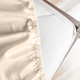 NNEDSZ  Comfort 1000 Thread Count Fitted Sheet Cotton Blend Ultra Soft Bedding - King - Ivory