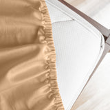 NNEDSZ  Comfort 1000 Thread Count Fitted Sheet Cotton Blend Ultra Soft Bedding - King - Linen