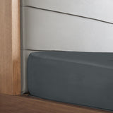 NNEDSZ  Comfort 1000 Thread Count Fitted Sheet Cotton Blend Ultra Soft Bedding - King - Dark Grey