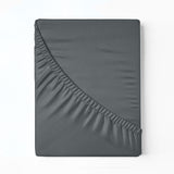 NNEDSZ  Comfort 1000 Thread Count Fitted Sheet Cotton Blend Ultra Soft Bedding - King - Dark Grey