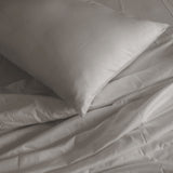 NNEDSZ Comfort 1000 Thread Count Bamboo Cotton Sheet and Quilt Cover Complete Set King Dove