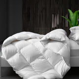 NNEDSZ  Comfort Tencel Blend Quilt 300GSM Doona Eco Friendly Breathable All Season - Single - White