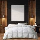 NNEDSZ  Comfort Tencel Blend Quilt 300GSM Doona Eco Friendly Breathable All Season - Double - White