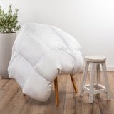 NNEDSZ  Comfort Tencel Blend Quilt 300GSM Doona Eco Friendly Breathable All Season - Double - White