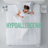 NNEDSZ  Comfort Tencel Blend Quilt 300GSM Doona Eco Friendly Breathable All Season - Double - White