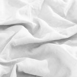 NNEDSZ  Comfort Flax Linen Blend Sheet Set Bedding Luxury Breathable Ultra Soft - King - White
