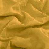 NNEDSZ  Comfort Flax Linen Blend Sheet Set Bedding Luxury Breathable Ultra Soft - King - Mustard Gold