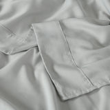 NNEDSZ  Comfort 600 Thread Count Cooling Ultra Soft Tencel Eucalyptus Sheet Set - Queen - Grey