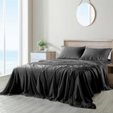 NNEDSZ  Comfort 600 Thread Count Cooling Ultra Soft Tencel Eucalyptus Sheet Set - Queen - Graphite