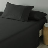 NNEDSZ  Comfort 600 Thread Count Cooling Ultra Soft Tencel Eucalyptus Sheet Set - Queen - Graphite