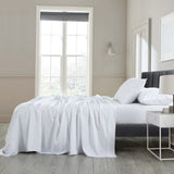 NNEDSZ  Comfort 600 Thread Count Cooling Ultra Soft Tencel Eucalyptus Sheet Set - King - White