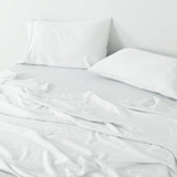 NNEDSZ  Comfort 600 Thread Count Cooling Ultra Soft Tencel Eucalyptus Sheet Set - King - White