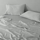 NNEDSZ  Comfort 600 Thread Count Cooling Ultra Soft Tencel Eucalyptus Sheet Set - King - Grey