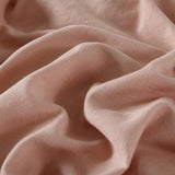 NNEDSZ  Comfort Hemp Braid Cotton Blend Quilt Cover Set Reverse Stripe Bedding - King - Dusk Pink