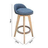 NNEDSZ  Decor Phoenix Barstool Grey Chairs Kitchen Dining Chair Bar Stool - One Pack - Grey