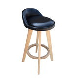 NNEDSZ  Decor Phoenix Barstool Black Chairs Kitchen Dining Chair Bar Stool - One Pack - Black