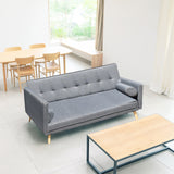 NNEDSZ  Decor Sicily 2 in 1 Sofa Bed Charcoal 3 Seater Futon Couch Recliner