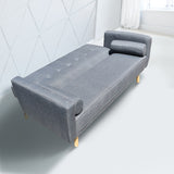 NNEDSZ  Decor Sicily 2 in 1 Sofa Bed Charcoal 3 Seater Futon Couch Recliner