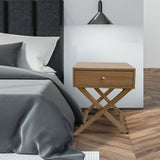 NNEDSZ  Decor Bedside Table Surry Hills Oak Storage Cabinet Bedroom - One Pack - Oak