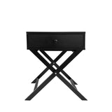 NNEDSZ  Decor Bedside Table Surry Hills Black Storage Cabinet Bedroom - One Pack - Black