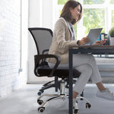 NNEDSZ  Office Chair Home Computer Work Executive Mesh Adjustable Black