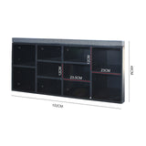 NNEDSZ  Decor 2 in 1 Shoe Organiser With Bench Storage - Black And Grey