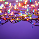 NNEDSZ Decor Outdoor LED Plug In Fairy Lights - Multicoloured - 200 Lights
