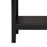 NNEDSZ Decor Tulum Rattan Bedside Table Drawers Table Nightstand Cabinet Black