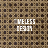 NNEDSZ Decor Tulum Rattan Bedside Table Drawers Table Nightstand Cabinet Black