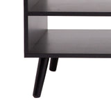 NNEDSZ Decor Tulum Rattan Coffee Table Storage Drawer Furniture Wooden Black
