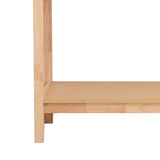 NNEDSZ Decor Santiago Rattan Console Table Entry Table Storage Hallway Wood Oak