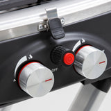 NNEDSZ Havana Outdoors BBQ Mate Premium Portable Gas Grill LPG Twin Grill Outdoor Black