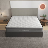 NNEDSZ Cooling Latex Foam Pocket Spring Mattress 5 Zone Medium Firmness 34cm - King Single