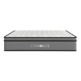 NNEDSZ Cooling Latex Foam Pocket Spring Mattress 5 Zone Medium Firmness 34cm - King Single