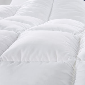 NNEDSZ Comfort Quilt 50% Duck Down 50% Duck Feather 233TC Cotton Pure Soft Duvet Single White