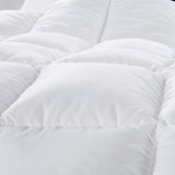 NNEDSZ Comfort Quilt 50% Duck Down 50% Duck Feather 233TC Cotton Pure Soft Duvet Queen White