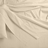 NNEDSZ Comfort Bamboo Blended Sheet & Pillowcases Set 1000TC Ultra Soft Bedding Double Ivory