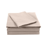 NNEDSZ Comfort Bamboo Blended Sheet & Pillowcases Set 1000TC Ultra Soft Bedding Double Warm Grey
