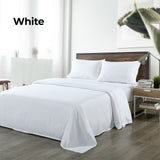 NNEDSZ Comfort Bamboo Blended Sheet & Pillowcases Set 1000TC Ultra Soft Bedding Queen White