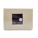 NNEDSZ Comfort Bamboo Blended Sheet & Pillowcases Set 1000TC Ultra Soft Bedding Queen Ivory