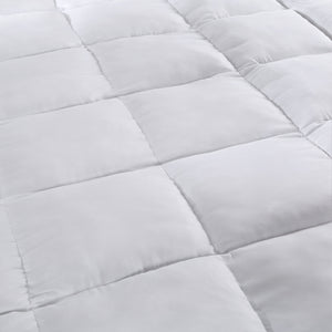 NNEDSZ Comfort 1000GSM Luxury Bamboo Fabric Gusset Mattress Pad Topper Cover King White