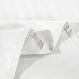NNEDSZ 1200 Thread Count 100% Egyptian Cotton Sheet Set Stripe Hotel Grade Double White