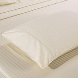 NNEDSZ 1200 Thread Count 100% Egyptian Cotton Sheet Set Stripe Hotel Grade Double Sand