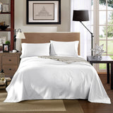 NNEDSZ 1200 Thread Count 100% Egyptian Cotton Sheet Set Stripe Hotel Grade Queen White