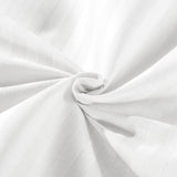 NNEDSZ 1200 Thread Count 100% Egyptian Cotton Sheet Set Stripe Hotel Grade Queen White