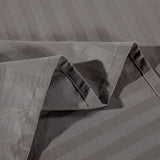 NNEDSZ 1200 Thread Count 100% Egyptian Cotton Sheet Set Stripe Hotel Grade Queen Charcoal