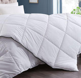 NNEDSZ Comfort 350GSM Luxury Soft Bamboo All-Seasons Quilt Duvet Doona All Sizes Queen White