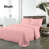 NNEDSZ Comfort Bamboo Blended Sheet & Pillowcases Set 1000TC Ultra Soft Bedding King Blush