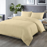 NNEDSZ Comfort Bamboo Blended Quilt Cover Set 1000TC Ultra Soft Luxury Bedding Double Ivory